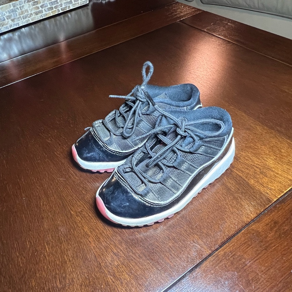 Kids Black and Pink Sneakers no box